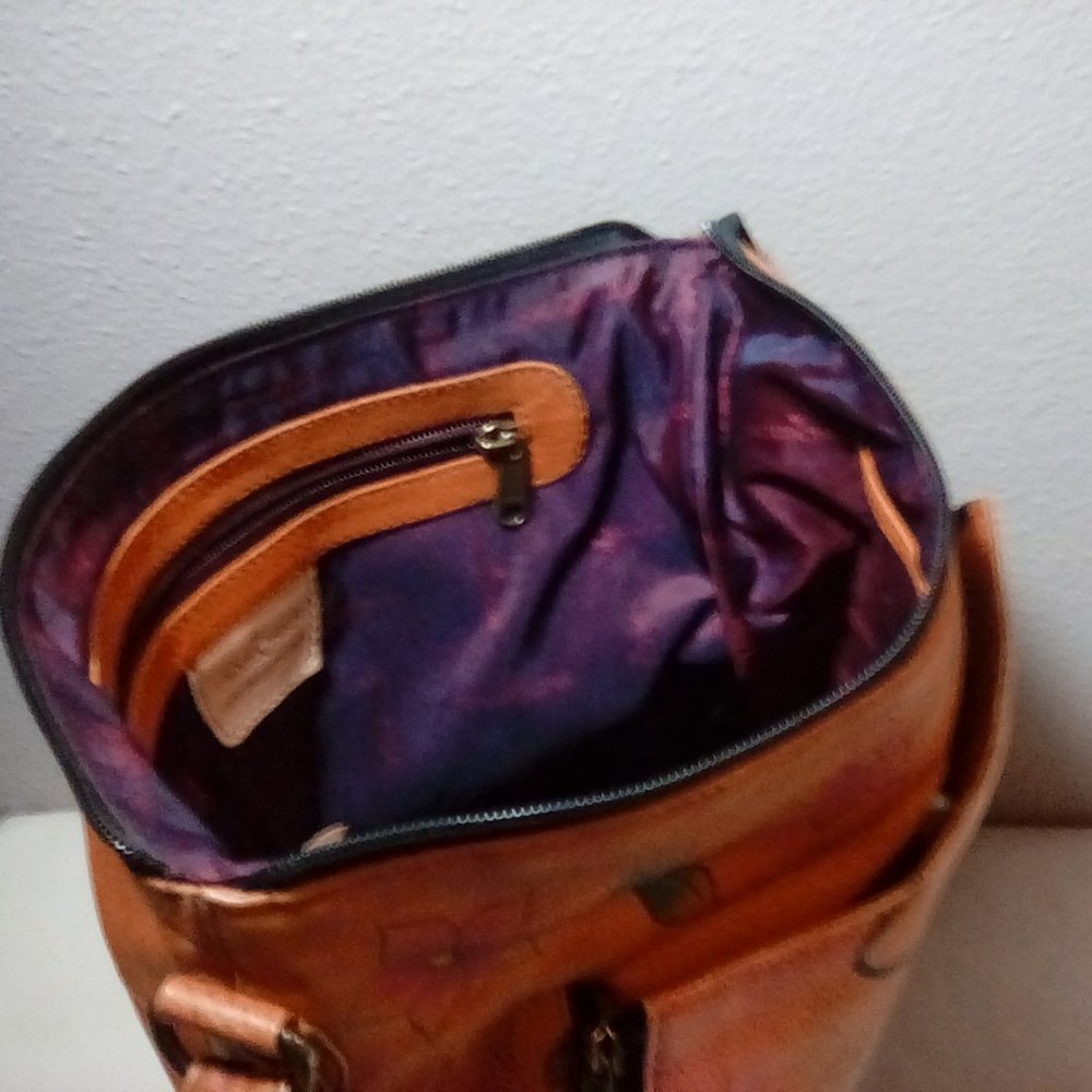 Anuschka  leather hand painted purse - Picture 9 of 9